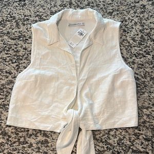 Abercrombie & Fitch Linen Tie Shirt